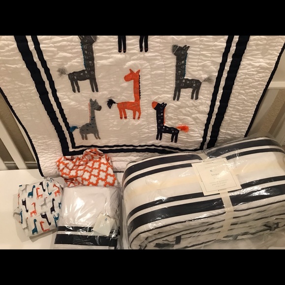 pottery barn harper crib bedding